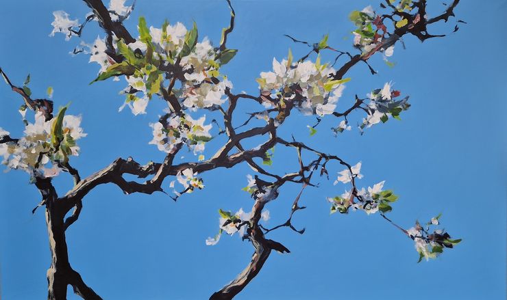 Kirschblüten, Gemälde 6591 / Acryl auf Leinwand