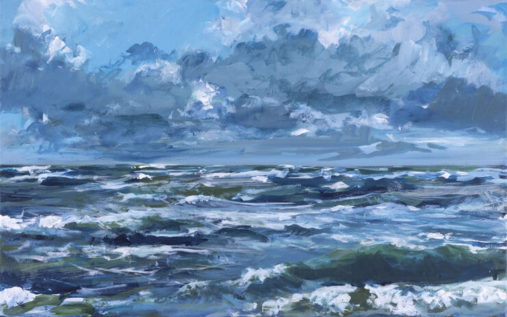 Meer, Gemälde Nr. 6592 / Acryl auf Leinwand