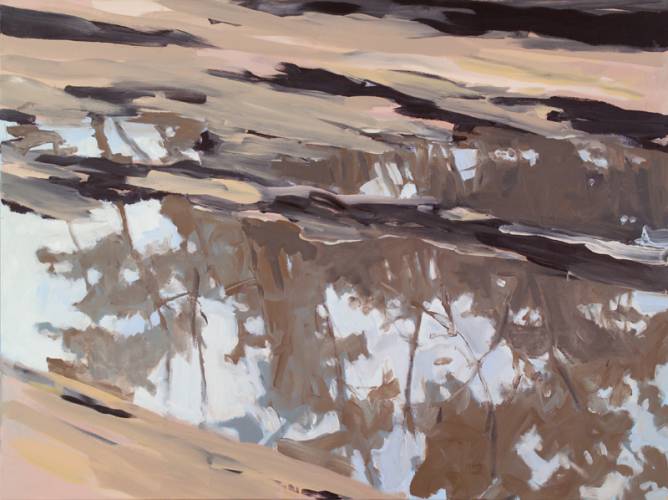 Pfütze , Gemälde 6658 / Acryl auf Baumwolle