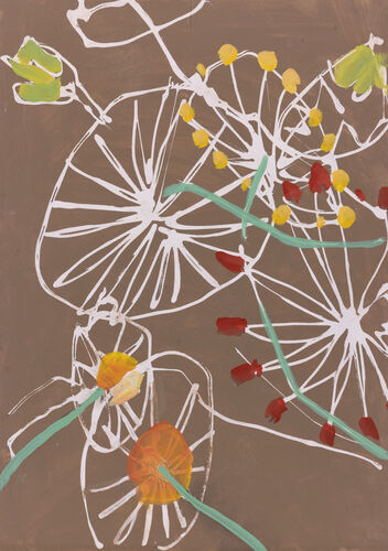 Flora incognita, Werknr. 3469 / Öl auf Holz
