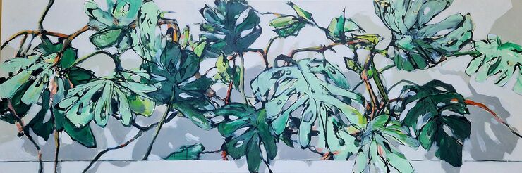 Monstera, Werknr. 3263 / Acryl auf Leinwand