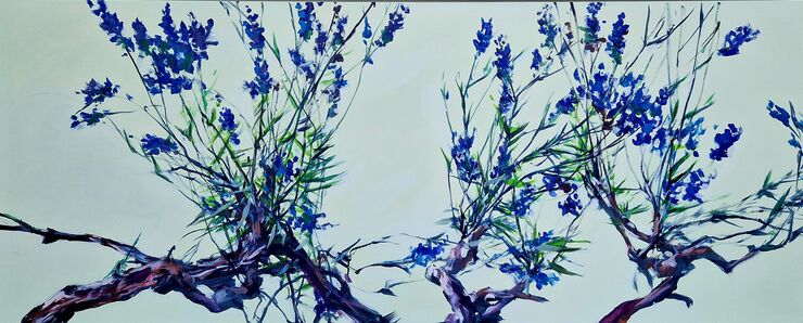 Lavendel, werknr. 1838 / Acryl auf Leinwand