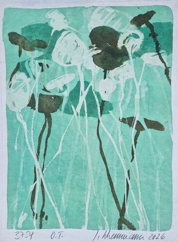 ohne Titel, werknr. 3754 / Tusche auf Bütten