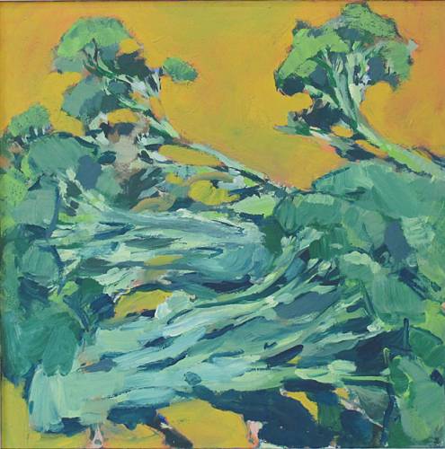 Broccoli, Gemälde 0726 / Öl auf Baumwolle