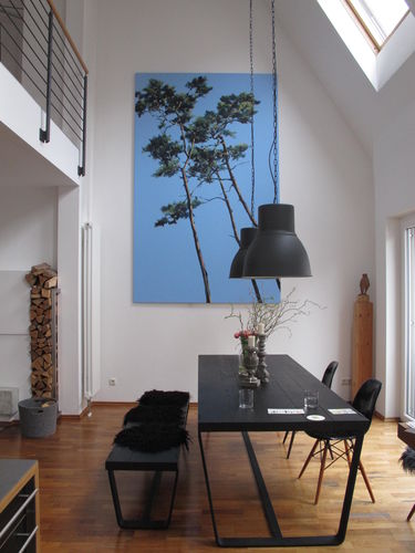 Kiefern, Gemälde 6432, Privathaus / Acryl auf Leinwand