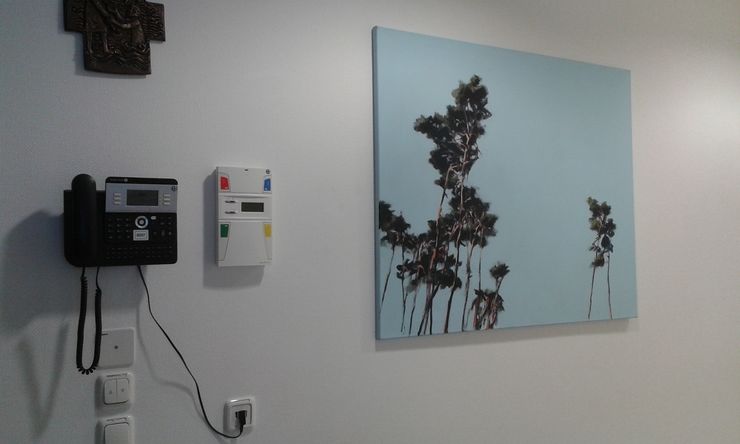 Kiefer, Gemälde 8176, Eingang Intensivstaton Krankenhaus / Acryl auf Leinwand