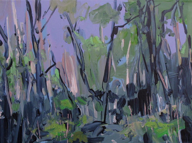 Wald, Gemälde 2013 / Acryl auf Leinwand