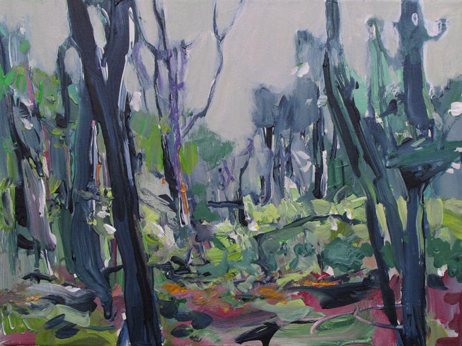 Wald, Gemälde 2012 / acryl auf Leinwand
